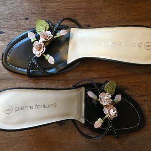 Pierre Fontaine Flower Sandals